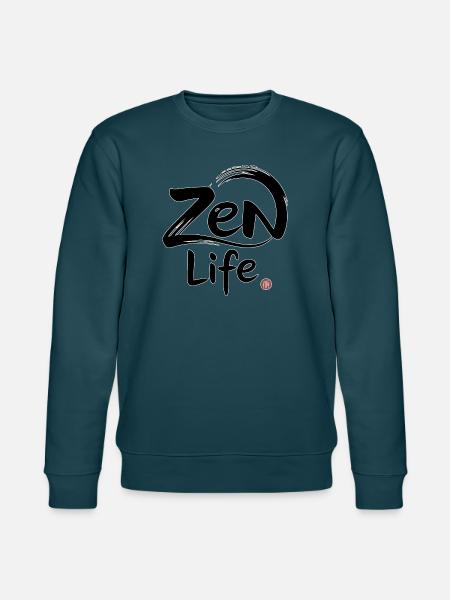 Zen-Leben: Frieden und Gleichgewicht - Stanley/Stella Unisex Bio-Sweatshirt CHANGER - Dunkles Petrol