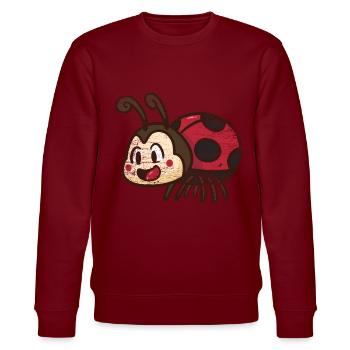 Funkelnder Marienkäfer Glücksbringer - Stanley/Stella Unisex Bio-Sweatshirt CHANGER  -  - Vorne - Jaron (178cm) & Liana (172cm)