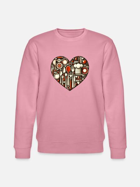 Küchenliebe Herz - Stanley/Stella Unisex Bio-Sweatshirt CHANGER - Lila Traum