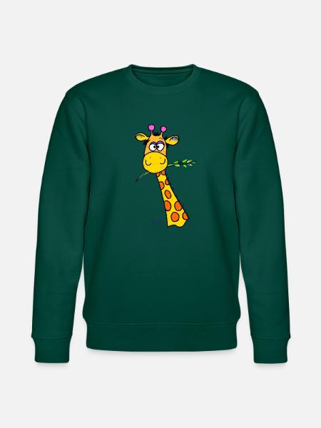 Cute Giraffe - Stanley/Stella CHANGER Unisex Organic Sweatshirt - forest