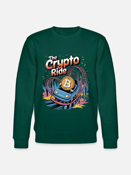 The Crypto Ride - Stanley/Stella CHANGER Unisex Organic Sweatshirt - forest