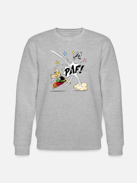 Asterix & Obelix - Asterix poing - Sweat bio CHANGER Stanley/Stella Unisexe - gris chiné