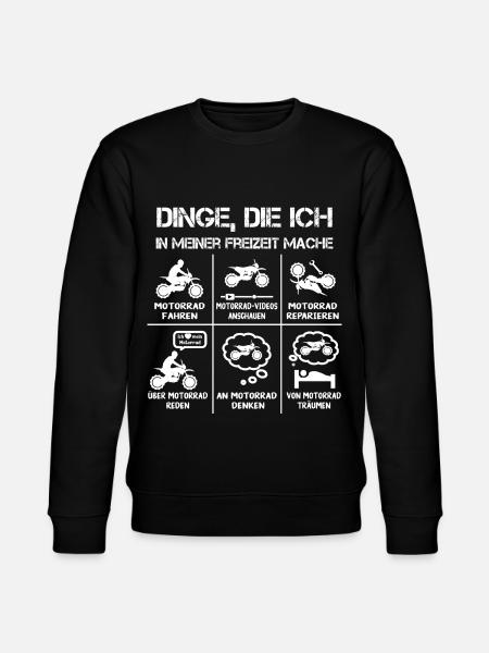 Freizeit - Motorradfahrer - Biker - Stanley/Stella Unisex Bio-Sweatshirt CHANGER - Schwarz
