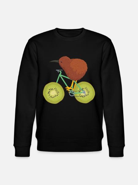 Neugieriger Kiwivogel Neuseeland - Stanley/Stella Unisex Bio-Sweatshirt CHANGER  - Schwarz