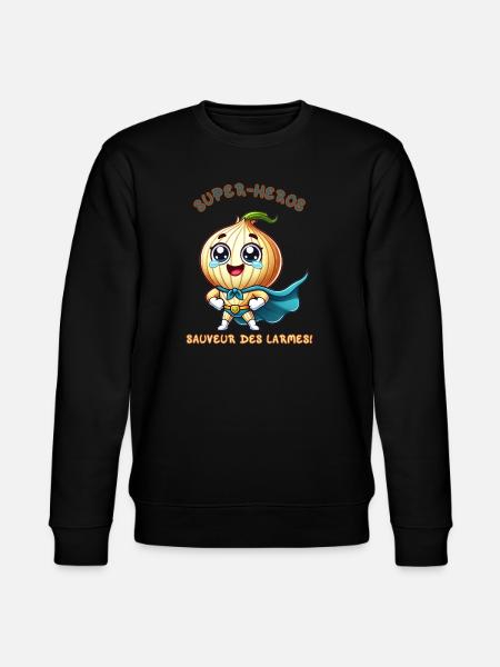 Superhero - Savior of Tears - Stanley/Stella CHANGER Unisex Organic Sweatshirt - black