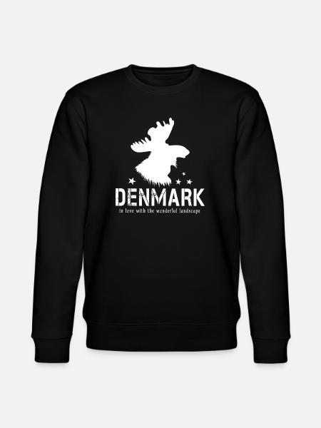 Däne Dänemark dänisch Elch - Stanley/Stella Unisex Bio-Sweatshirt CHANGER - Schwarz