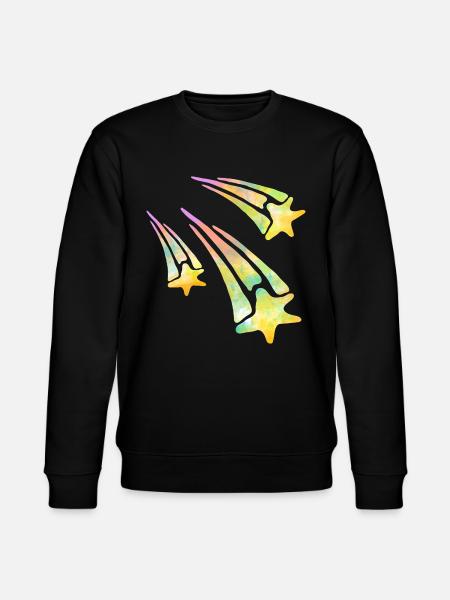 Sternschnuppen - Stanley/Stella Unisex Bio-Sweatshirt CHANGER - Schwarz