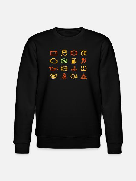 Car indicator lights - Stanley/Stella CHANGER Unisex Organic Sweatshirt - black
