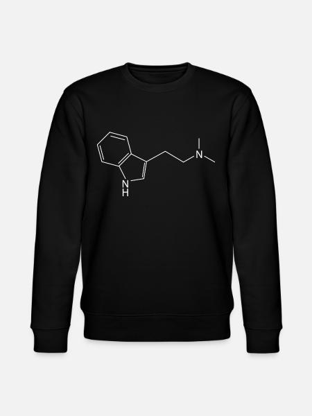 DMT Molekül Ayahuasca Dimethyltrypthamin - Stanley/Stella Unisex Bio-Sweatshirt CHANGER  - Schwarz