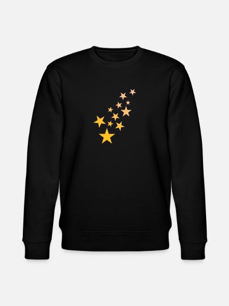 Star asterisk pattern starry sky - Stanley/Stella CHANGER Unisex Organic Sweatshirt - black