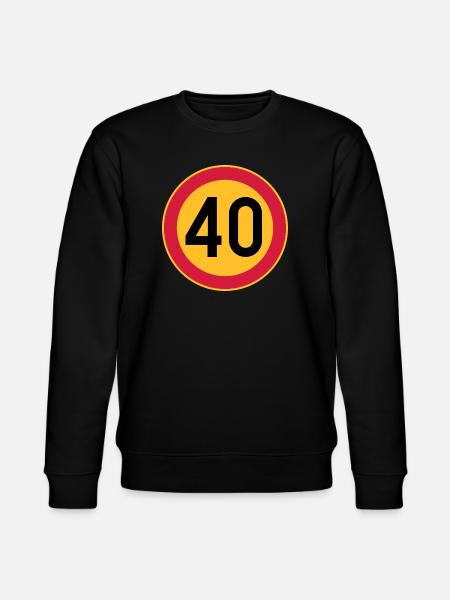 40 Limit / Tempolimit - Stanley/Stella Unisex Bio-Sweatshirt CHANGER - Schwarz