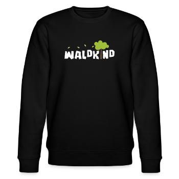Waldkind - Stanley/Stella Unisex Bio-Sweatshirt CHANGER  - Schwarz - Vorne - Nik (191cm) & Marisol (170cm)