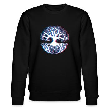 Baum - Stanley/Stella Unisex Bio-Sweatshirt CHANGER  - Schwarz - Vorne - Nik (191cm) & Marisol (170cm)