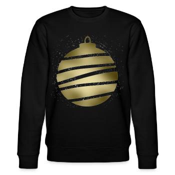 Goldene Spiralkugel - Stanley/Stella Unisex Bio-Sweatshirt CHANGER  - Schwarz - Vorne - Nik (191cm) & Marisol (170cm)