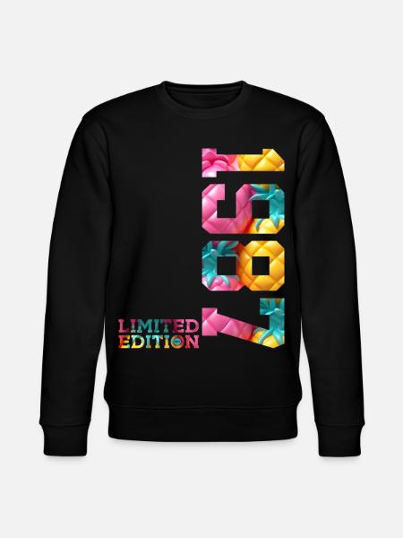 39TH BIRTHDAY LIMITED EDITION 1987 - Stanley/Stella CHANGER Unisex Organic Sweatshirt - black