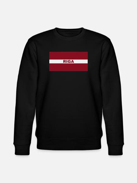 Riga en drapeau letton - Sweat bio CHANGER Stanley/Stella Unisexe - noir