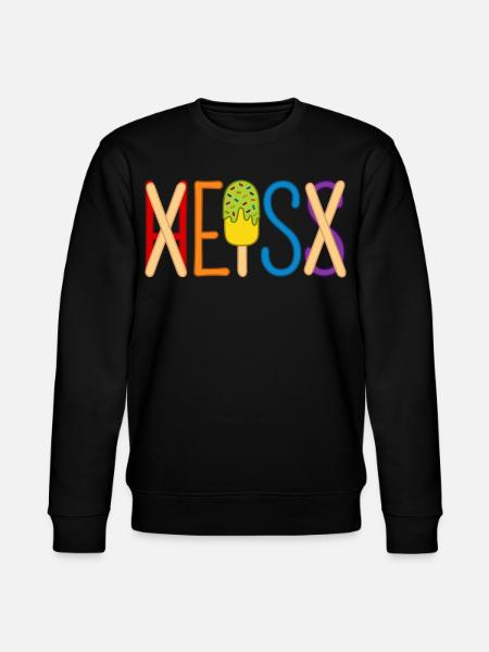 Eis - heiß - H EIS S - Stanley/Stella Unisex Bio-Sweatshirt CHANGER - Schwarz