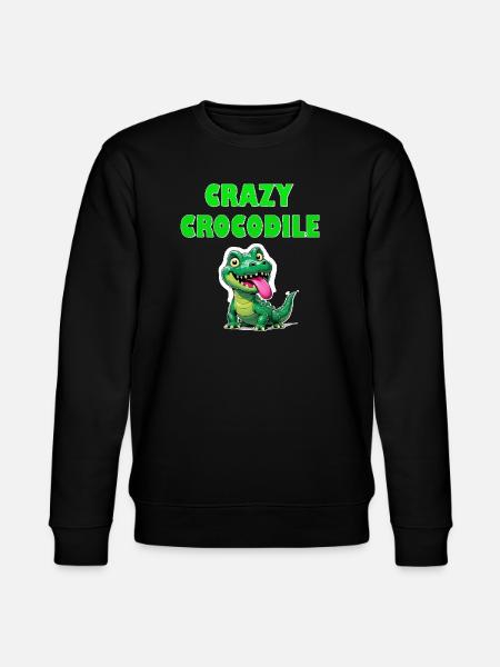 Crazy Crocodile - Stanley/Stella CHANGER Unisex Organic Sweatshirt - black