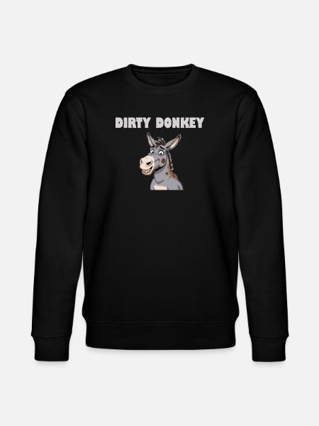 DIRTY DONKEY - Stanley/Stella CHANGER Unisex Organic Sweatshirt - black