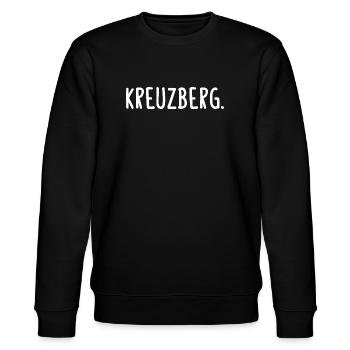 Kreuzberg Berlin Bezirk Kiez Fancy - Stanley/Stella Unisex Bio-Sweatshirt CHANGER  - Schwarz - Vorne - Nik (191cm) & Marisol (170cm)