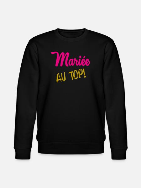I CAN'T I'M MARRIED - Stanley/Stella CHANGER Unisex Organic Sweatshirt - black