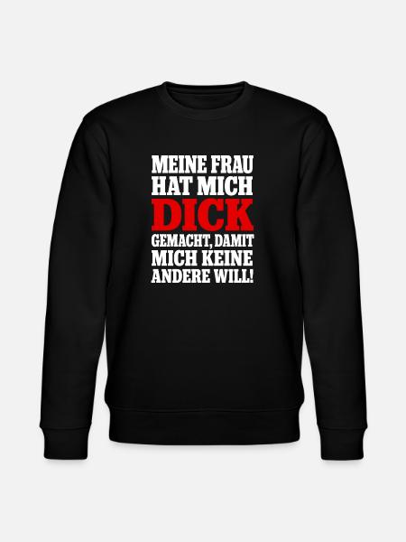 Bauch Wächst Weil Ehefrau Lecker Backt - Stanley/Stella Unisex Bio-Sweatshirt CHANGER  - Schwarz