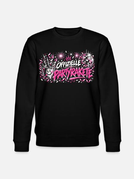 Offizielle Partyrakete - Stanley/Stella Unisex Bio-Sweatshirt CHANGER - Schwarz