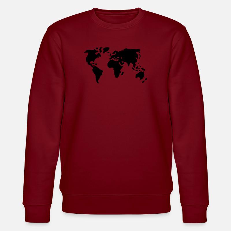 Welt - Stanley/Stella Unisex Bio-Sweatshirt CHANGER  - Burgunderrot
