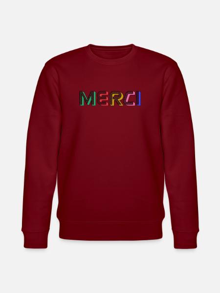 MERCI - Sweat bio CHANGER Stanley/Stella Unisexe - bordeaux