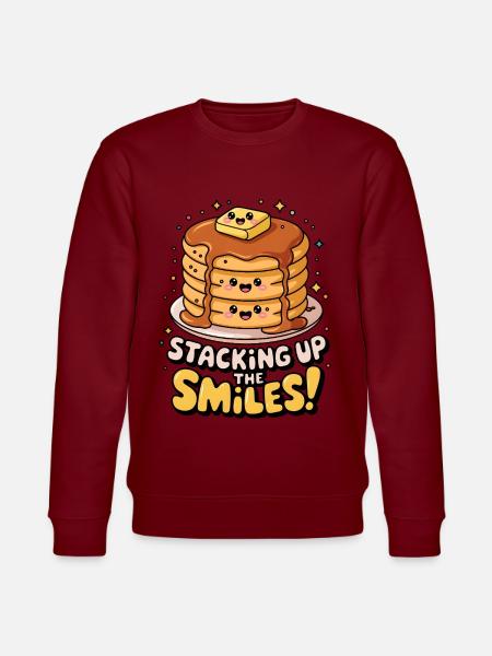 Staking Up The Smiles! - Stanley/Stella CHANGER Unisex Organic Sweatshirt - burgundy