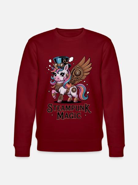 Steampunk-Magie - Stanley/Stella Unisex Bio-Sweatshirt CHANGER  - Burgunderrot