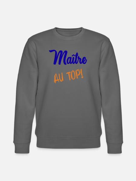 MAITRE - Sweat bio CHANGER Stanley/Stella Unisexe - charbon