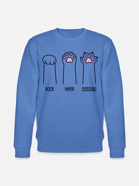 Rock Paper Scissors - Stanley/Stella CHANGER Unisex Organic Sweatshirt - bright blue