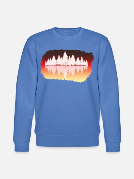 Wald - Forest - Stanley/Stella Unisex Bio-Sweatshirt CHANGER - Blau