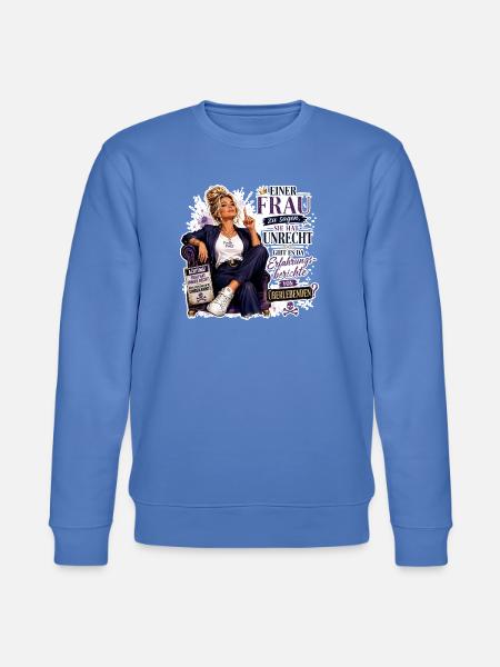 Frauensprache: Unrecht laut widersprechen - Stanley/Stella Unisex Bio-Sweatshirt CHANGER  - Blau