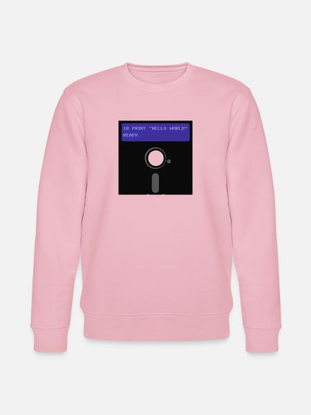floppy disk - Stanley/Stella CHANGER Unisex Organic Sweatshirt - cotton pink