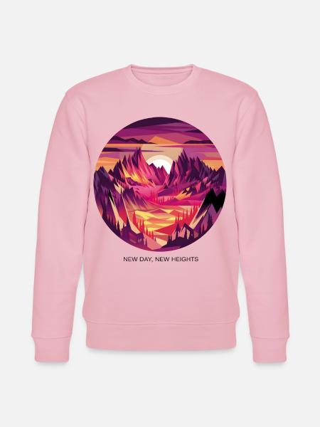 New Day, New Heights - Stanley/Stella CHANGER Unisex Organic Sweatshirt - cotton pink
