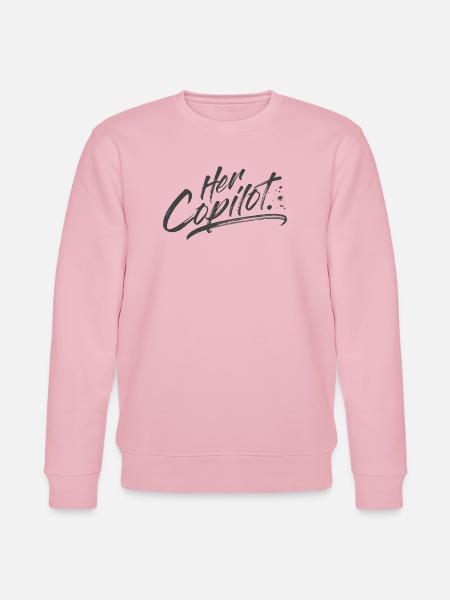 Her Copilot - Stanley/Stella CHANGER Unisex Organic Sweatshirt - cotton pink