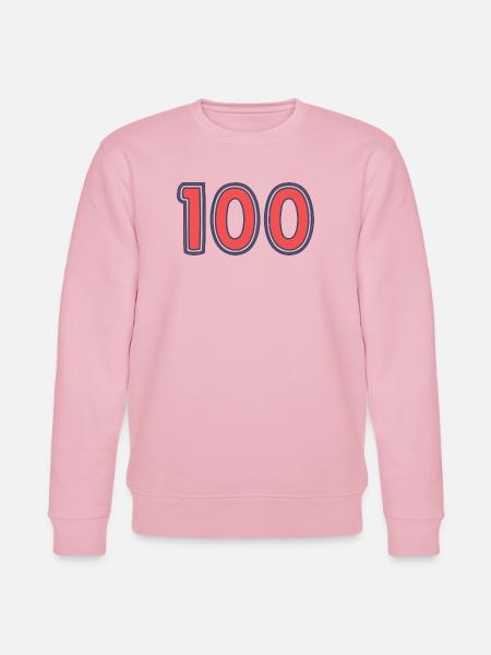 100. 100 YEARS. 100th ANNIVERSARY - Stanley/Stella CHANGER Unisex Organic Sweatshirt - cotton pink
