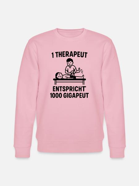 Physio Motivation KNOW YOUR VALUE Therapeut - Stanley/Stella Unisex Bio-Sweatshirt CHANGER  - Hellrosa