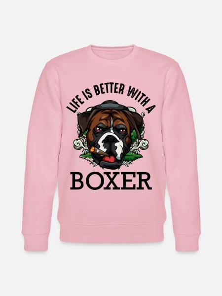 boxeur - Sweat bio CHANGER Stanley/Stella Unisexe - rose pâle