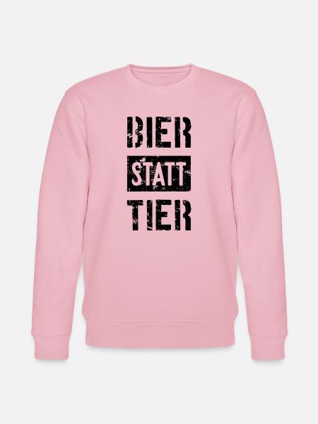 BIER STATT TIER - Stanley/Stella Unisex Bio-Sweatshirt CHANGER  - Hellrosa