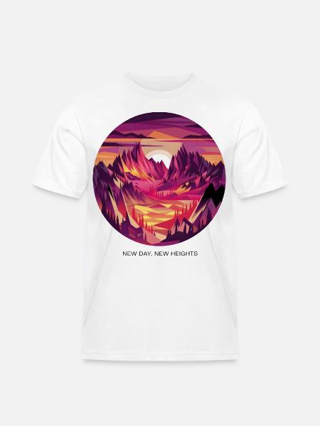 New Day, New Heights - Men's Workwear T-Shirt - white