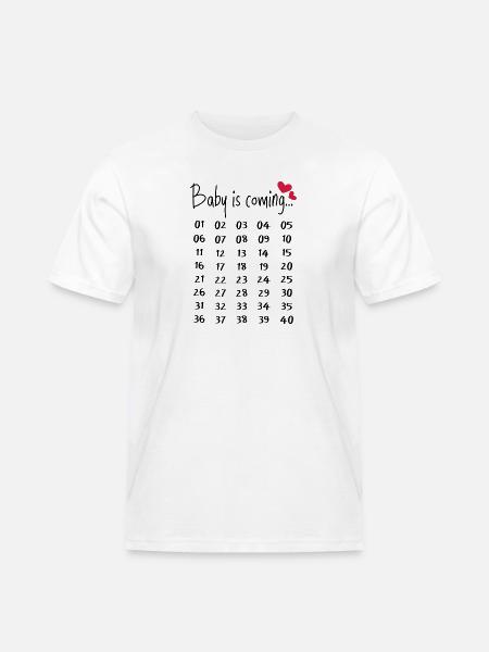 Sjov graviditet gravid gave forældre - Herre Workwear T-Shirt - hvid