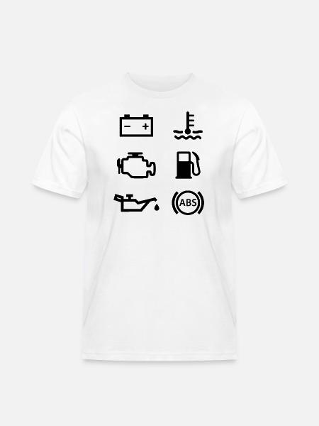 Autolichter - Männer Workwear T-Shirt - Weiß