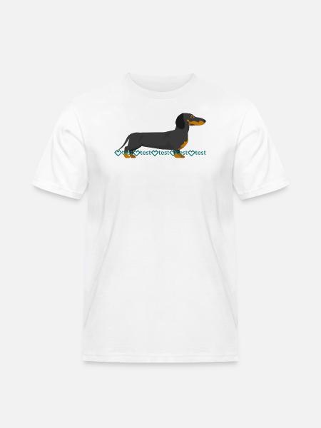 Image du teckel - T-shirt Workwear homme - blanc