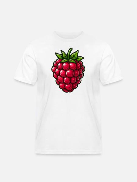 Raspberry, fruit - Men's Workwear T-Shirt - white