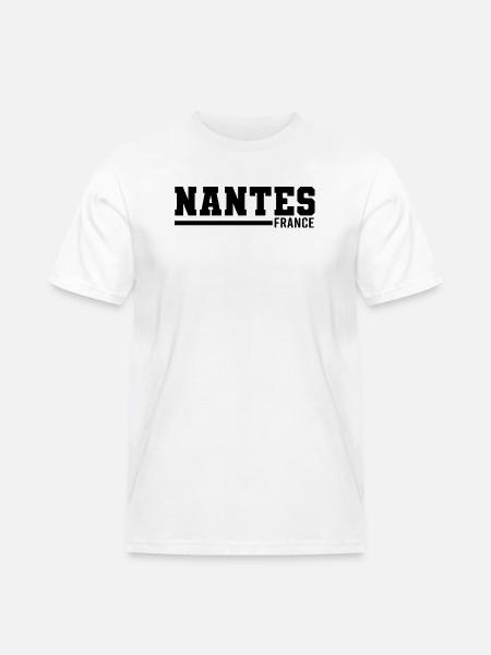 Nantes | France - Men's Workwear T-Shirt - white