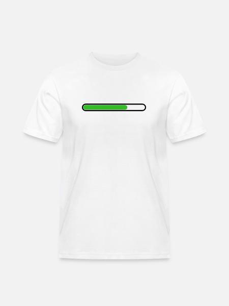 Loading bar Black Green - Men's Workwear T-Shirt - white