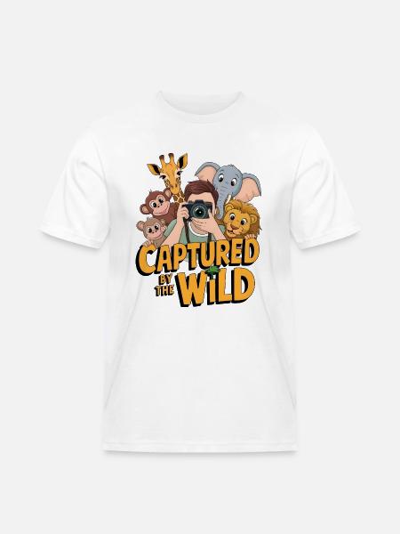 Captured By The Wild - Men's Workwear T-Shirt - white